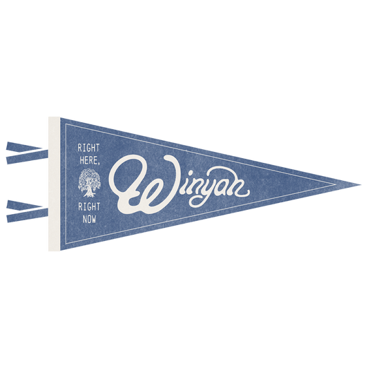 Blue Willow Pennant Flag