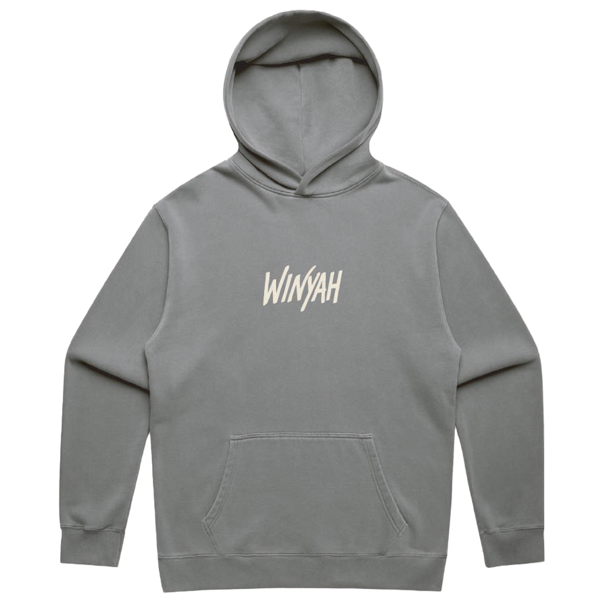 Faded Grey Logo Hoodie